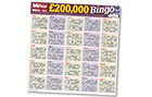 The Mirror newspaper promotional bingo game card produced by IGI Europrint