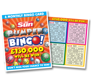 Promotional Bingo game Cards